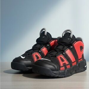 Nike Kids Black and Red Air Sneakers